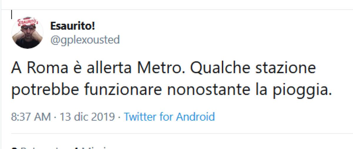 Situazione del trasporto pubblico di Roma di venerdì 13 dicembre - 