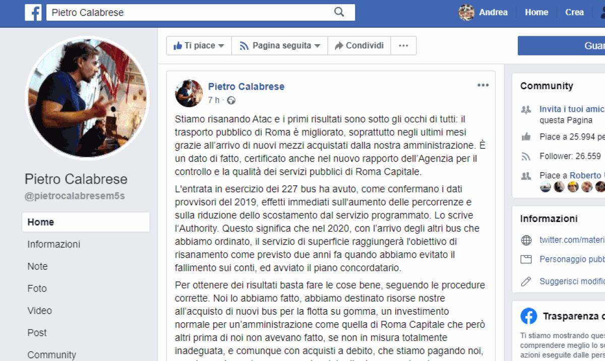 Appunti sulle dichiarazioni di Calabrese - 