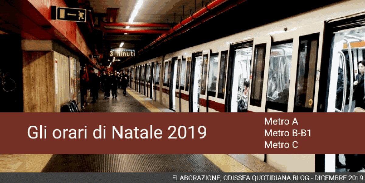 Metro di Roma: gli orari di Natale - 