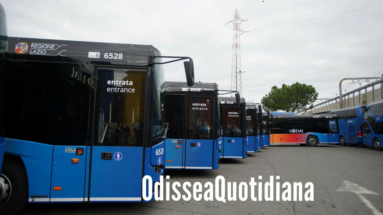 La presentazione dei nuovi bus Cotral del 16 dicembre