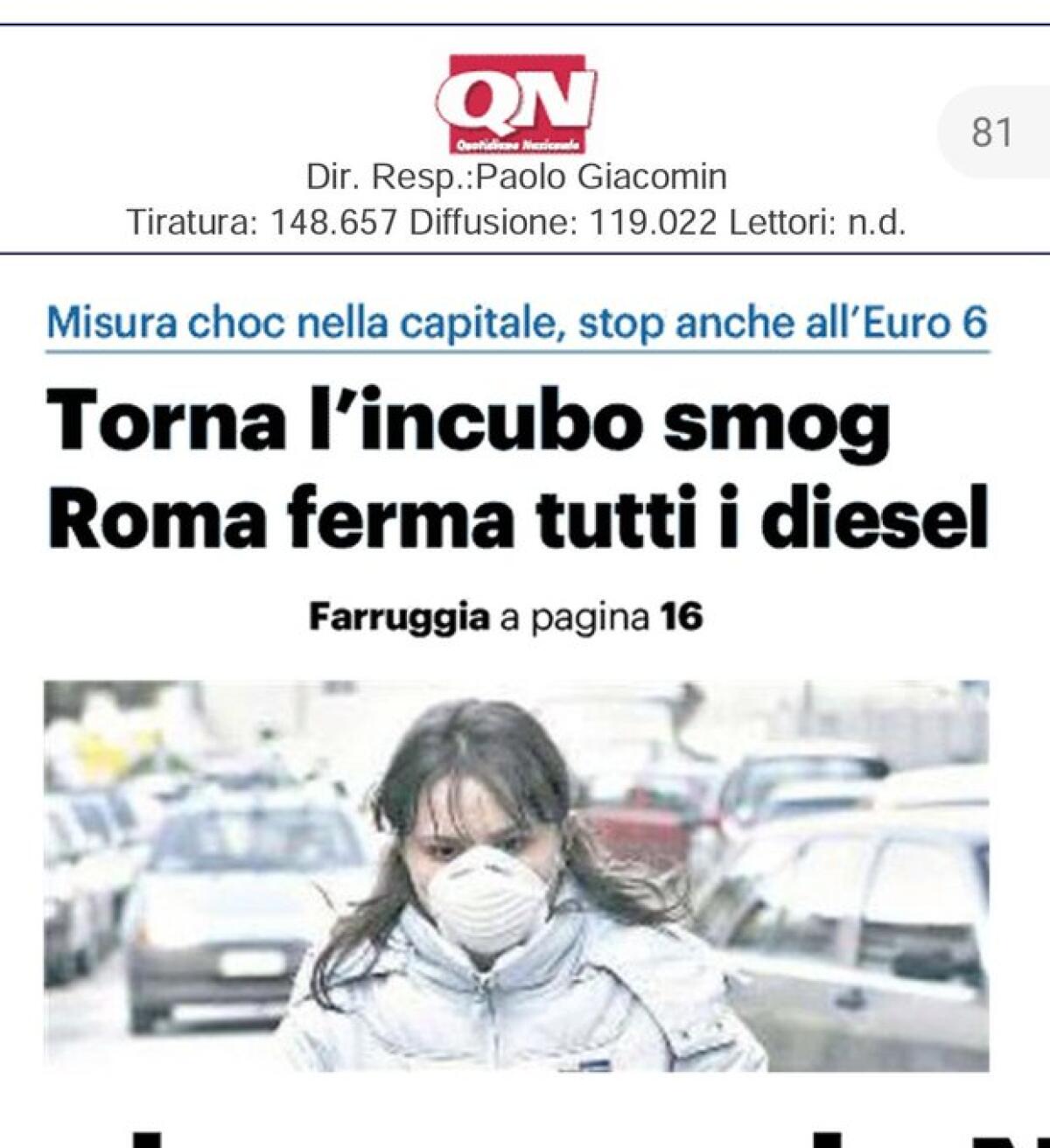 Situazione del trasporto pubblico di Roma di martedì 14 gennaio - 