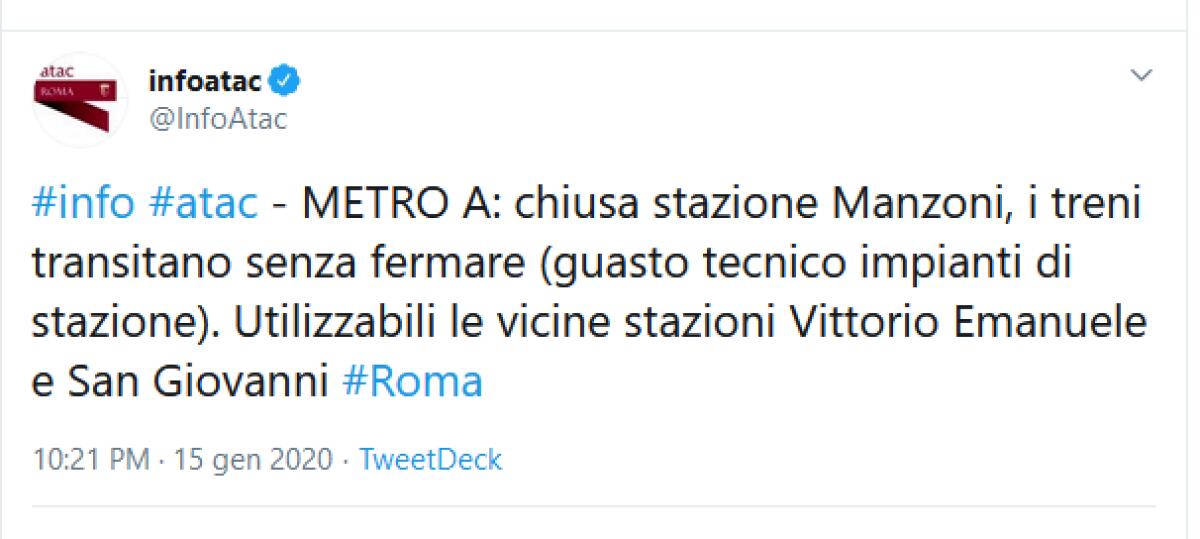 Non c'è pace per la Metro A: continuano i guasti alle scale mobili - 