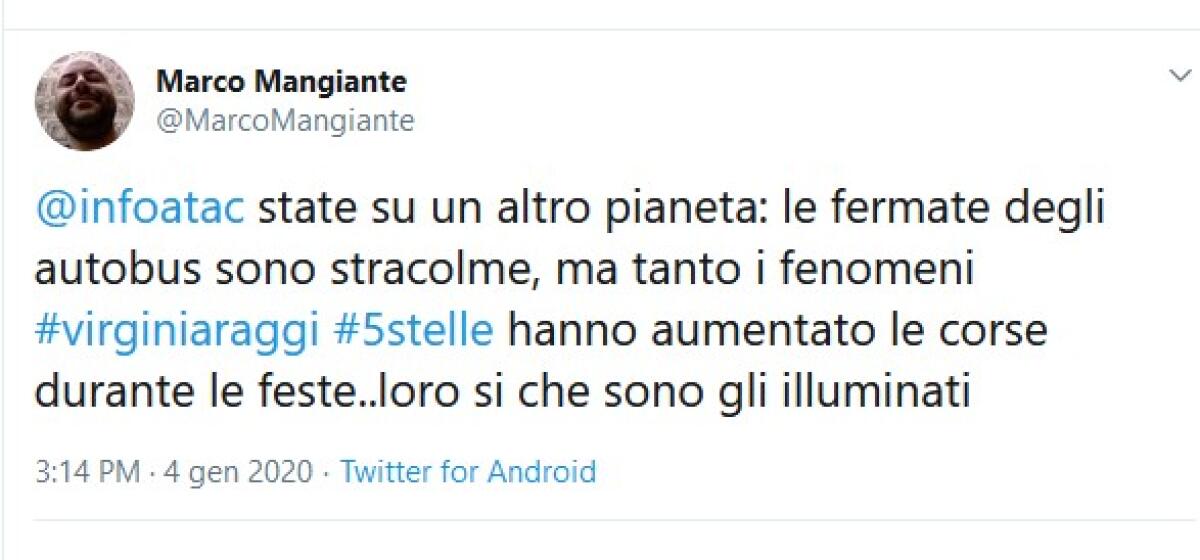 Situazione del trasporto pubblico di Roma di sabato 4 gennaio - speciale saldi - 