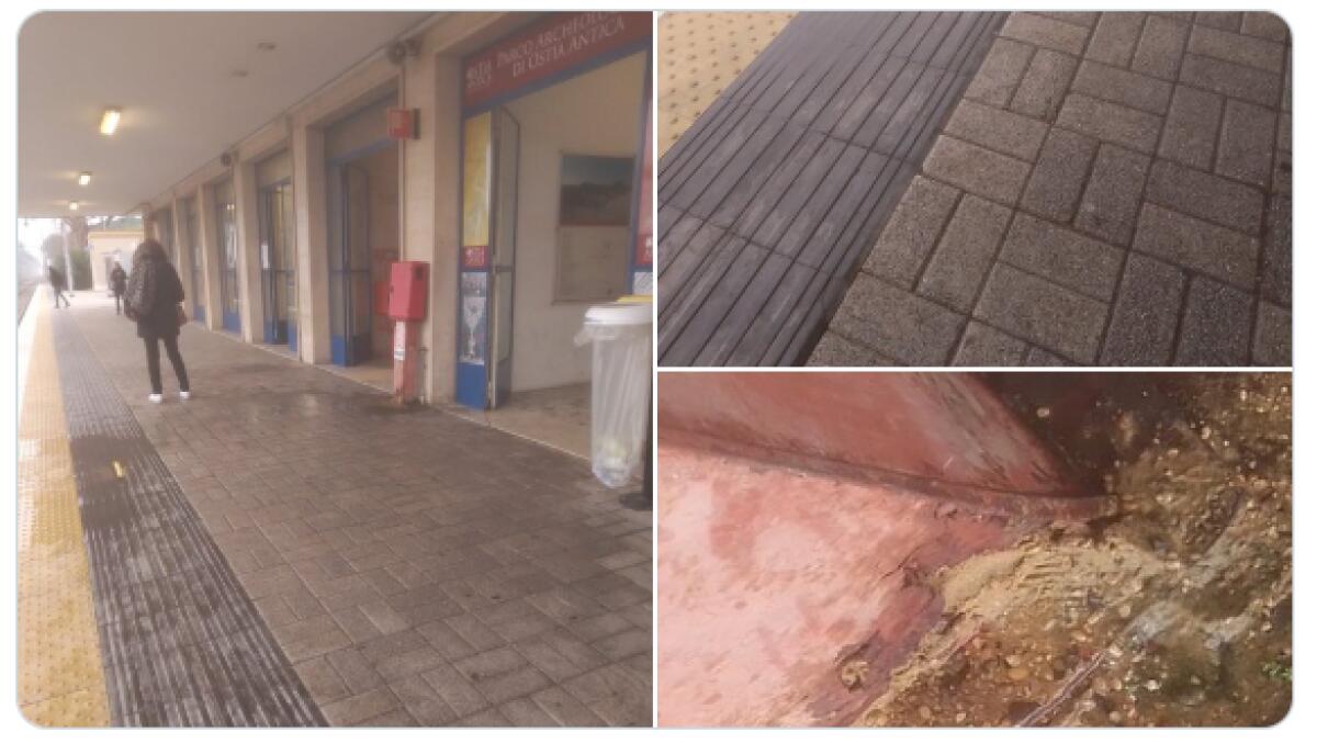 Il degrado della stazione di Ostia Antica - 