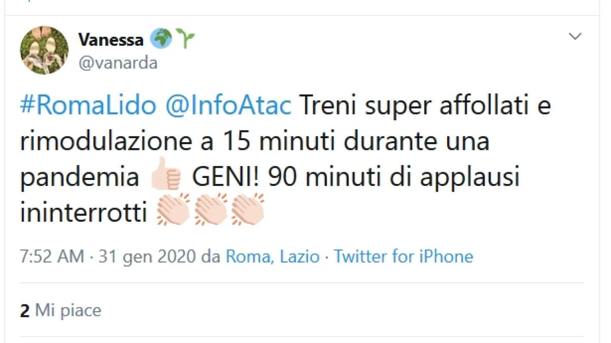 Situazione del trasporto pubblico di Roma di venerdì 31 gennaio - 