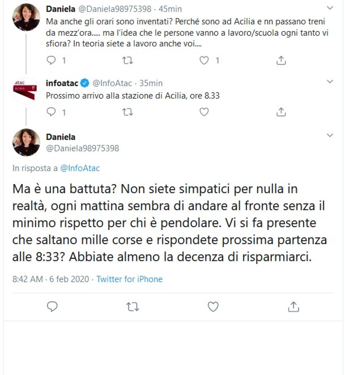 Situazione del trasporto pubblico di Roma di giovedì 6 febbraio - 