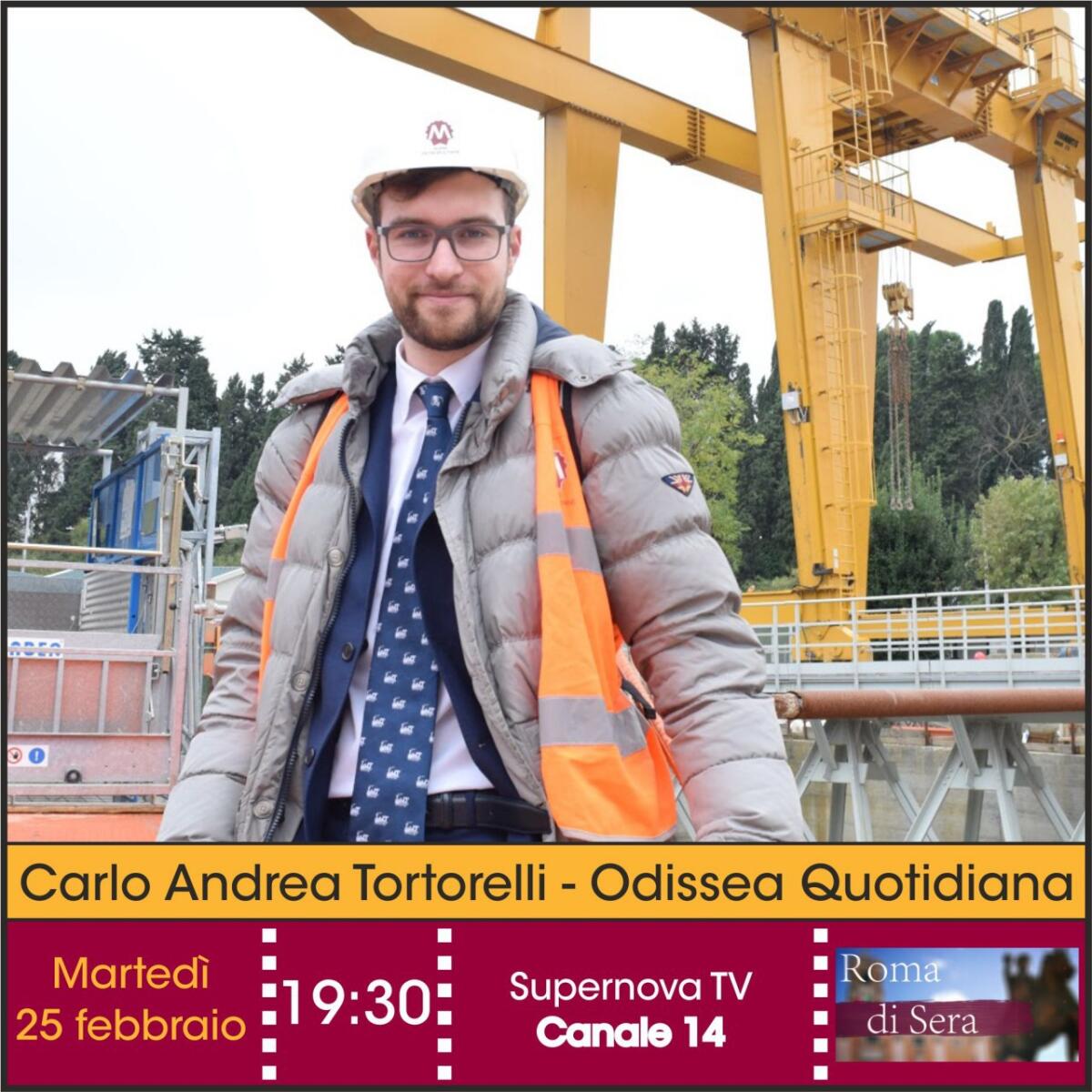 Trenino Blu a Roma di Sera - 