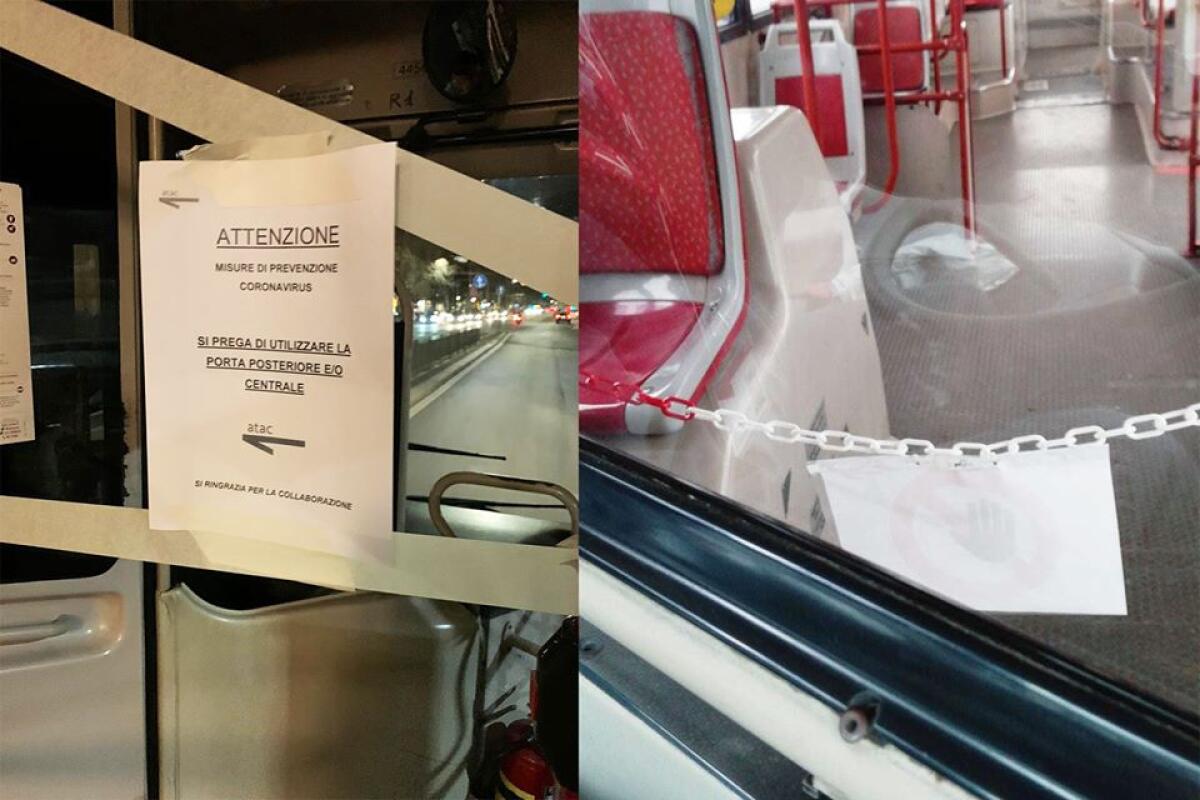 Coronavirus, arrivano le catenelle sui bus Atac - 