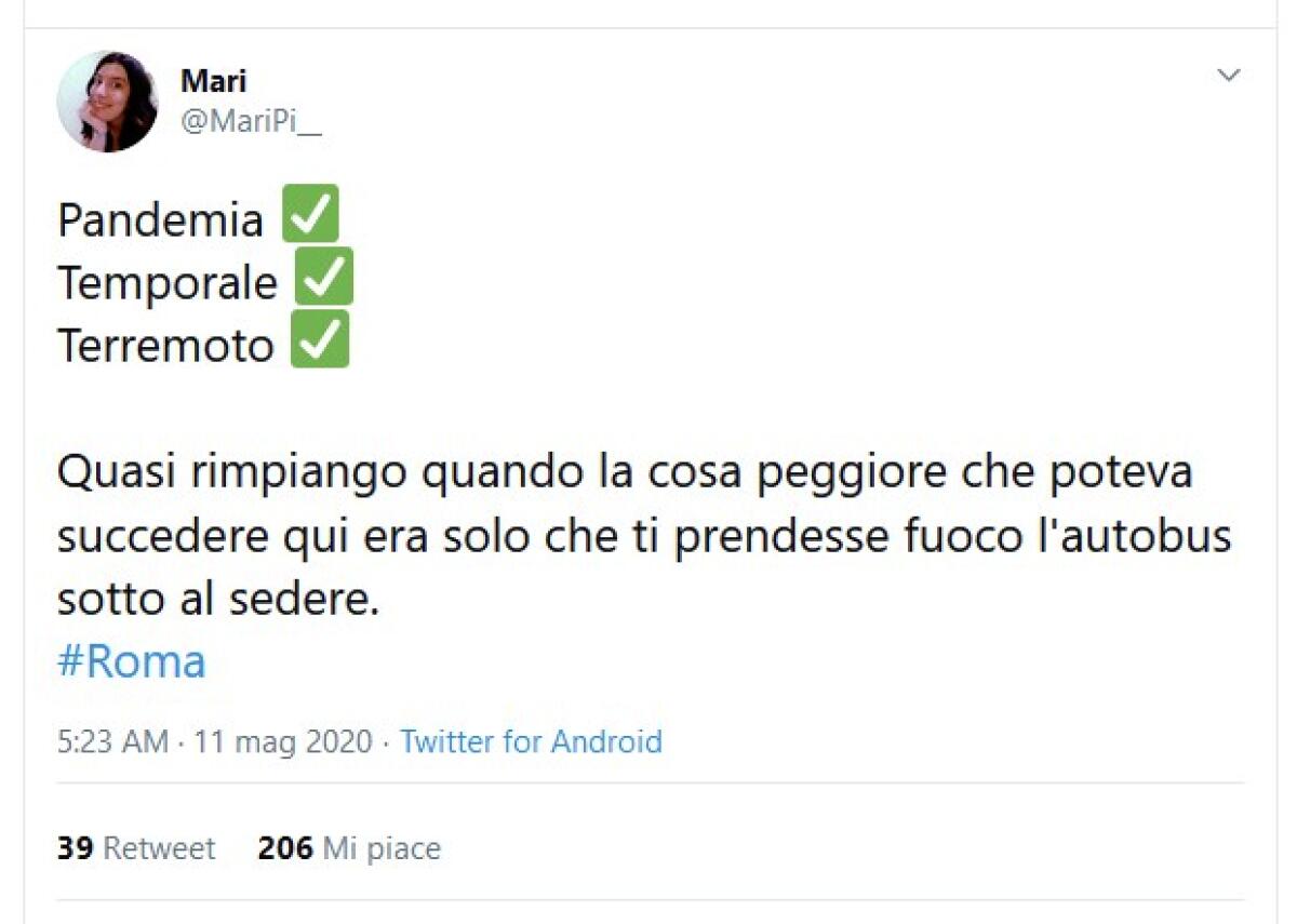 Situazione del trasporto pubblico di Roma di lunedì 11 maggio - 