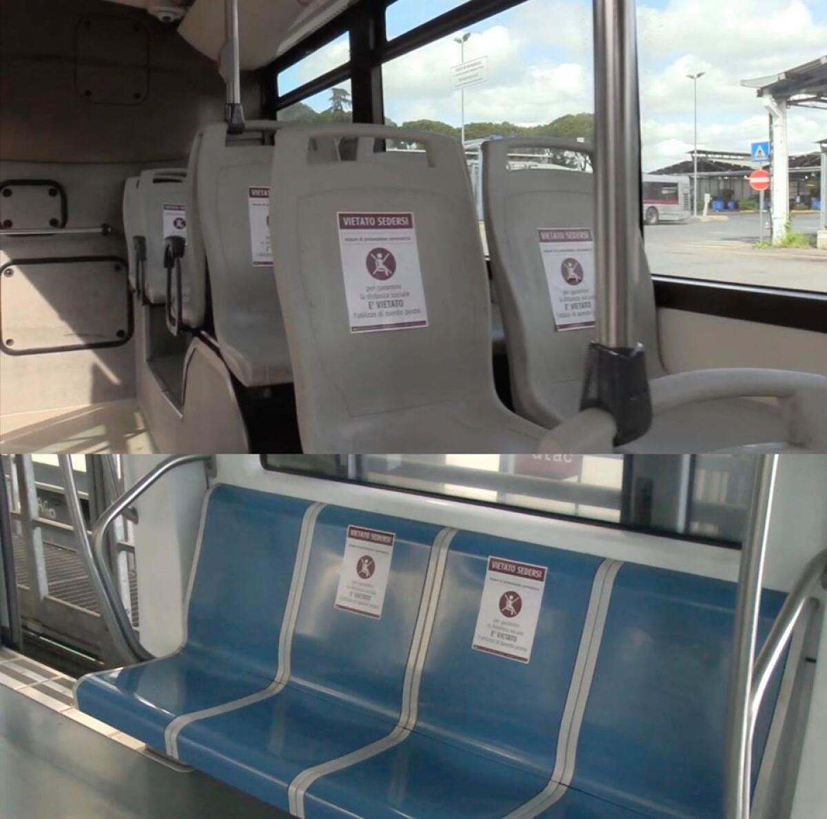 Raggi: “Sostituiti i segnaposti danneggiati da incivili su bus e treni della metro” - 