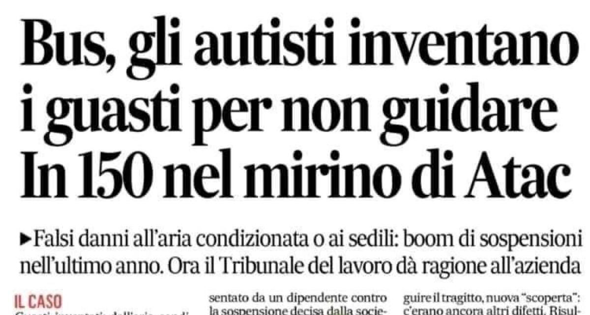 "Guasti Atac" la risposta dei lavoratori - 