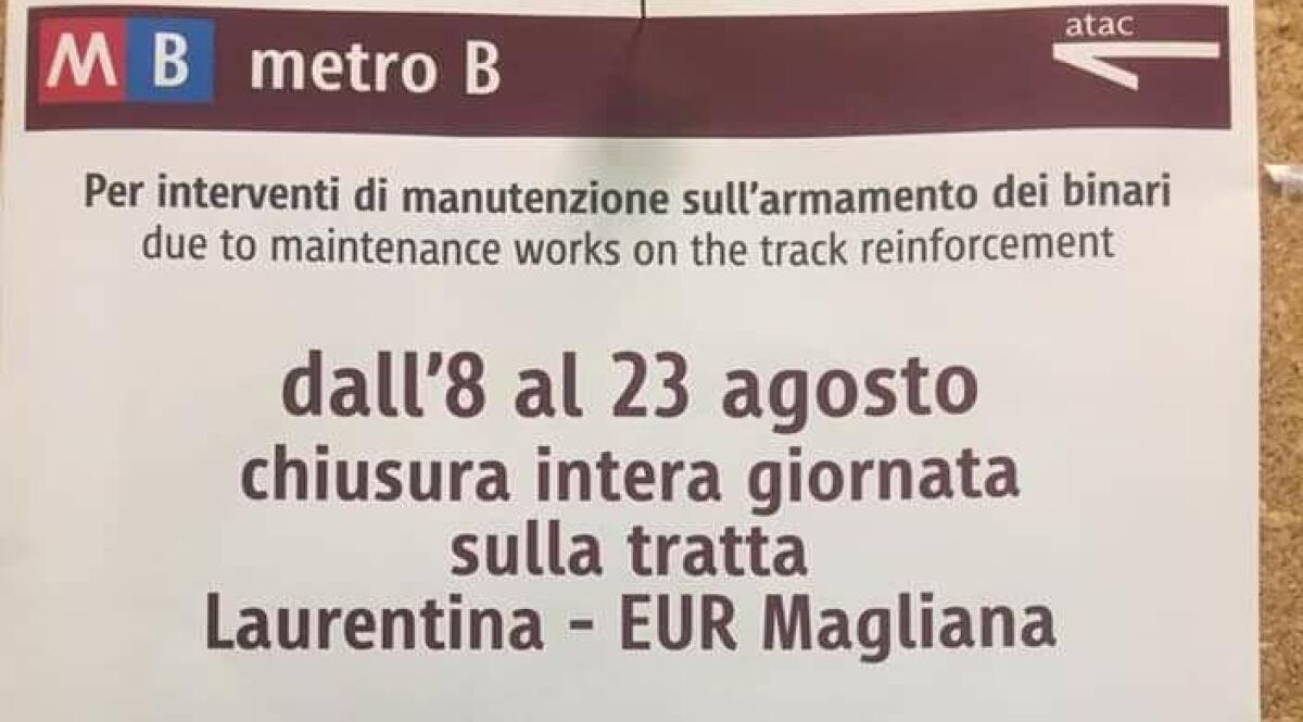 Metro B, chiusa la tratta Laurentina-EUR Magliana - 