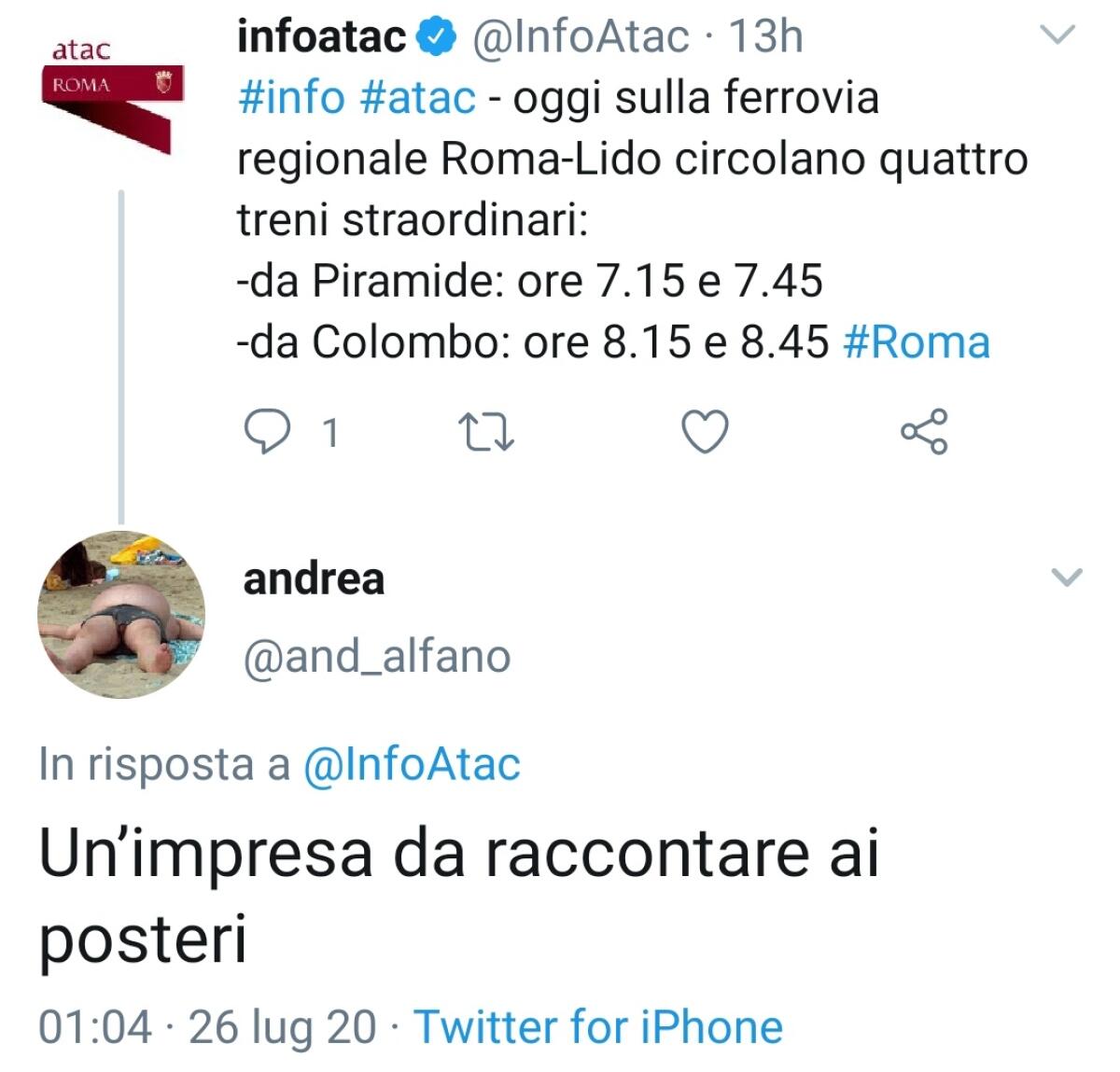 Atac e Roma Lido: aritmetica “ad usum Delphini” - 