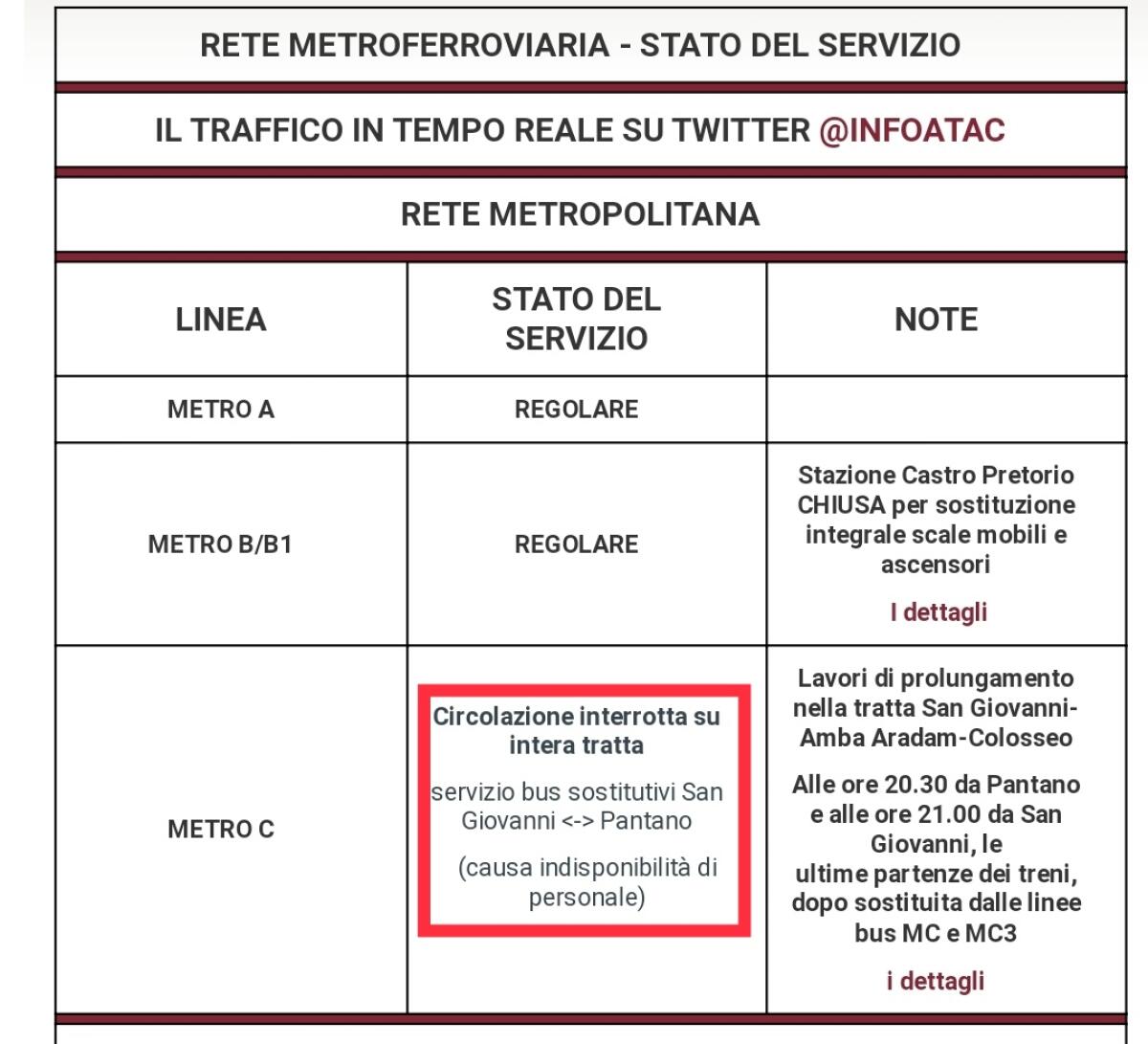 L'attacco di Calabrese ai dipendenti Atac - 