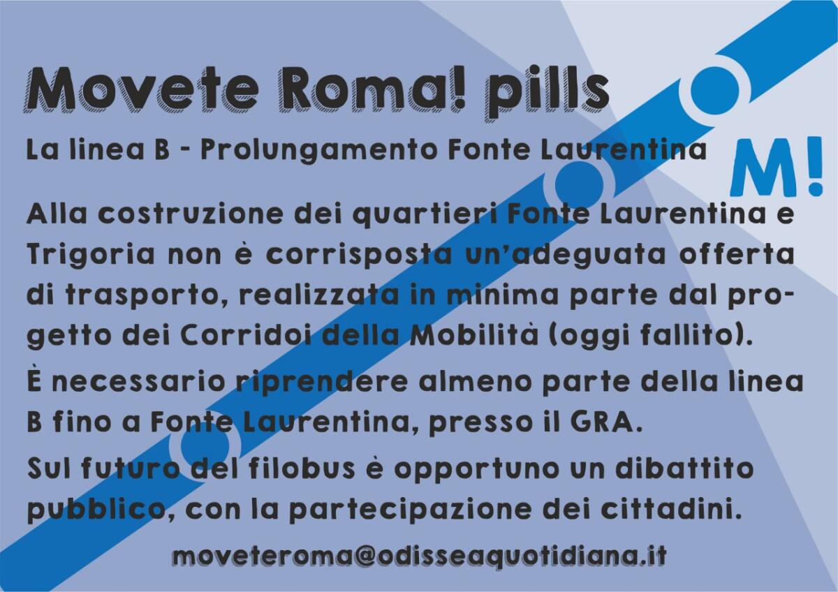 Movète Roma Pillola, numero 6, la Linea B - Prolungamento fino a Fonte Laurentina - 