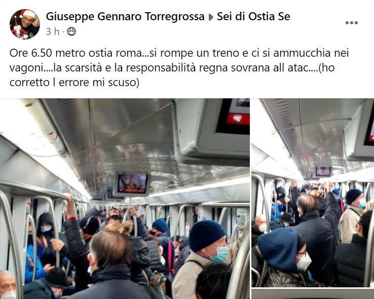 Gli assembramenti sulla Roma-Lido