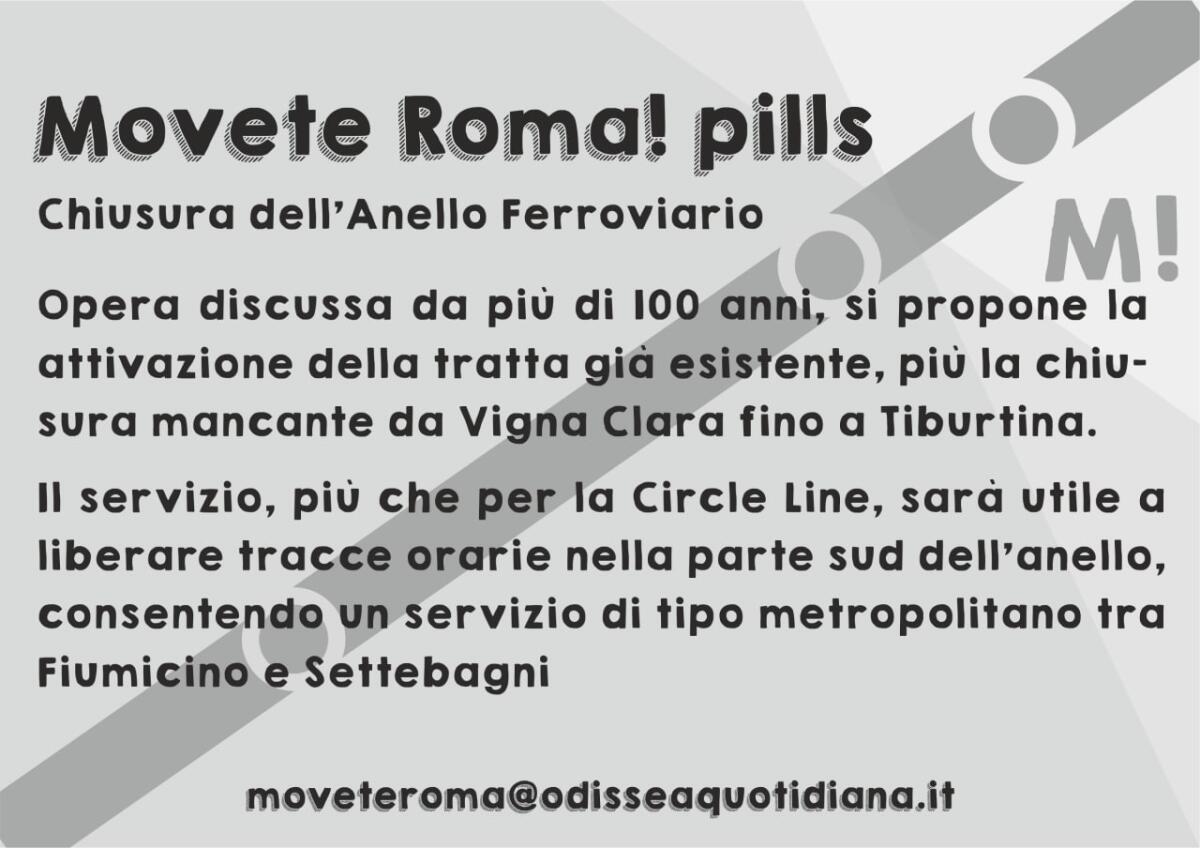 Movete Roma - Pillola numero 13, l'Anello Ferroviario - 