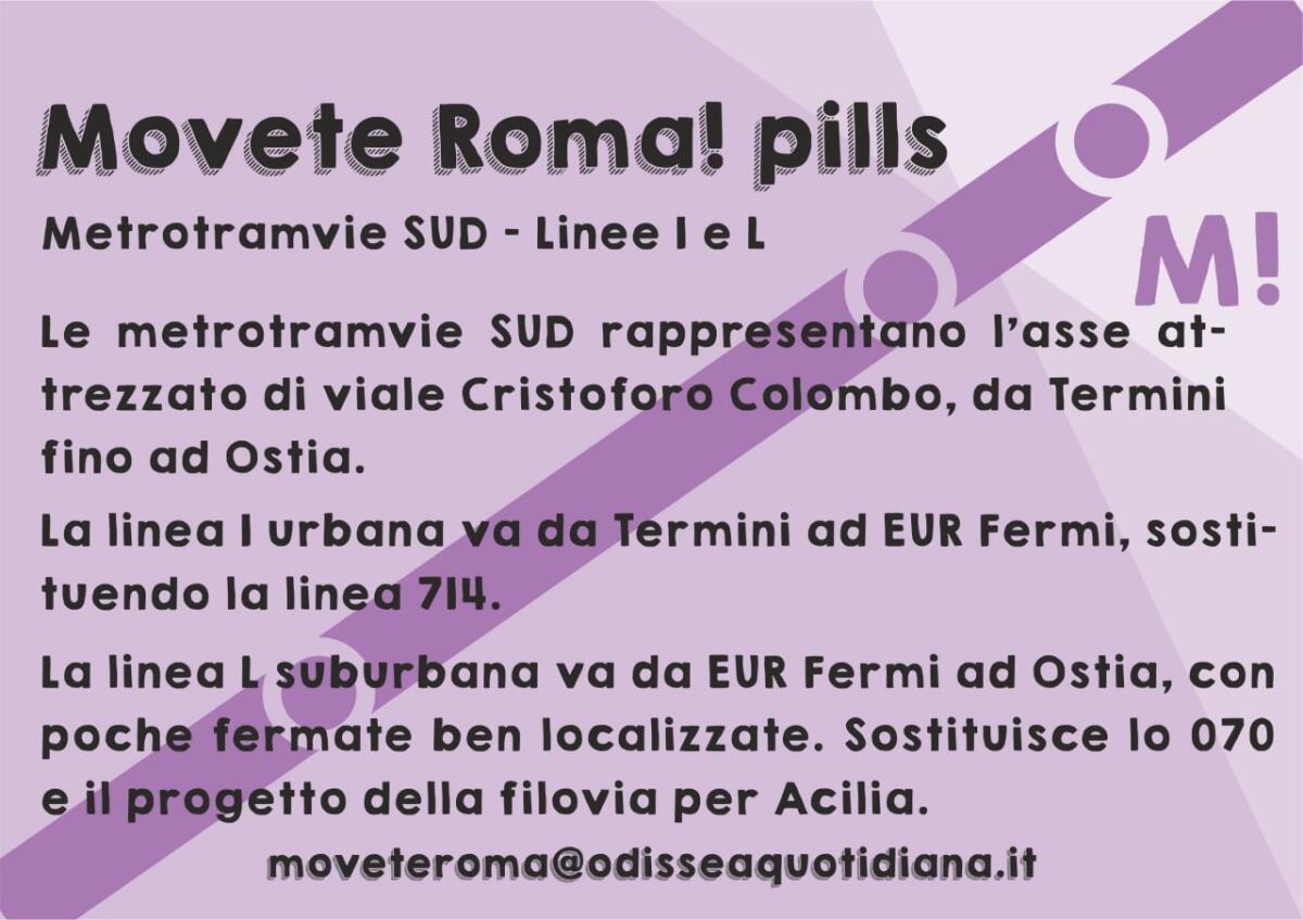 Movète Roma Pillola numero 18: le metrotramvie sud - 