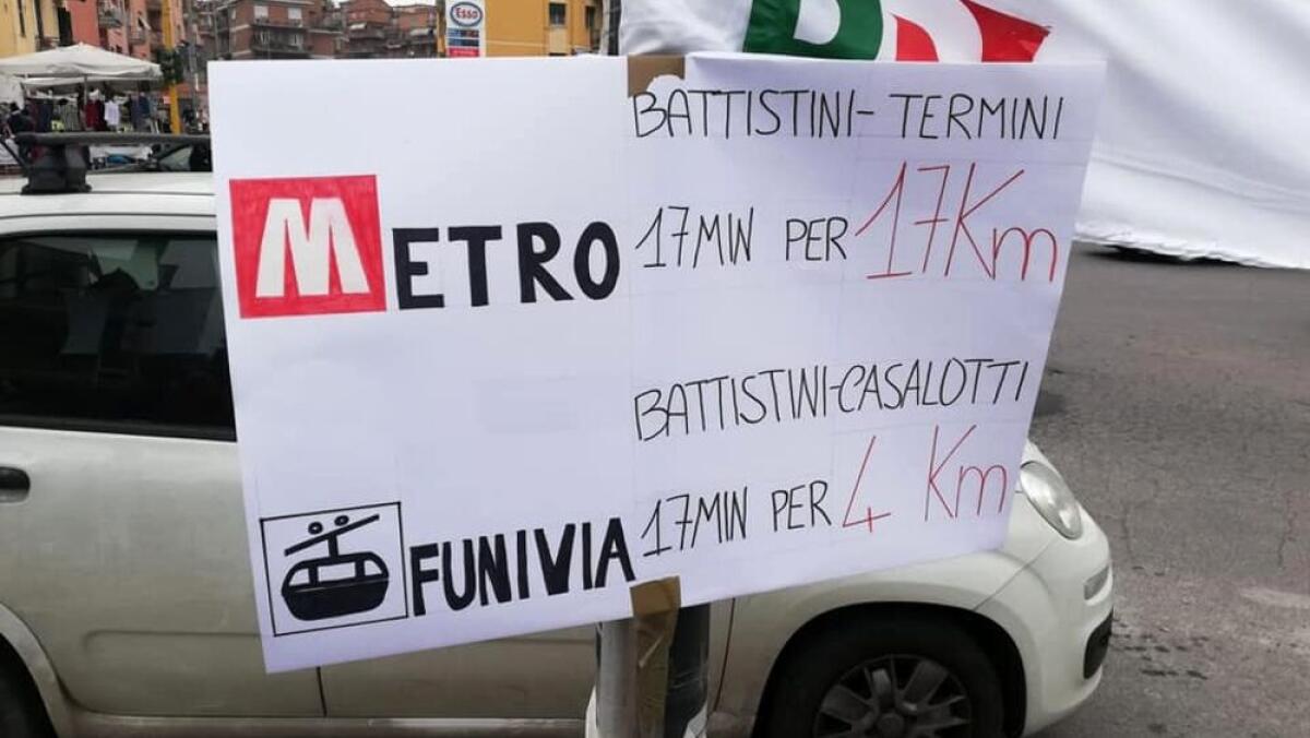 Funivia, la protesta a Battistini: "Vogliamo la metro fino al GRA" - 