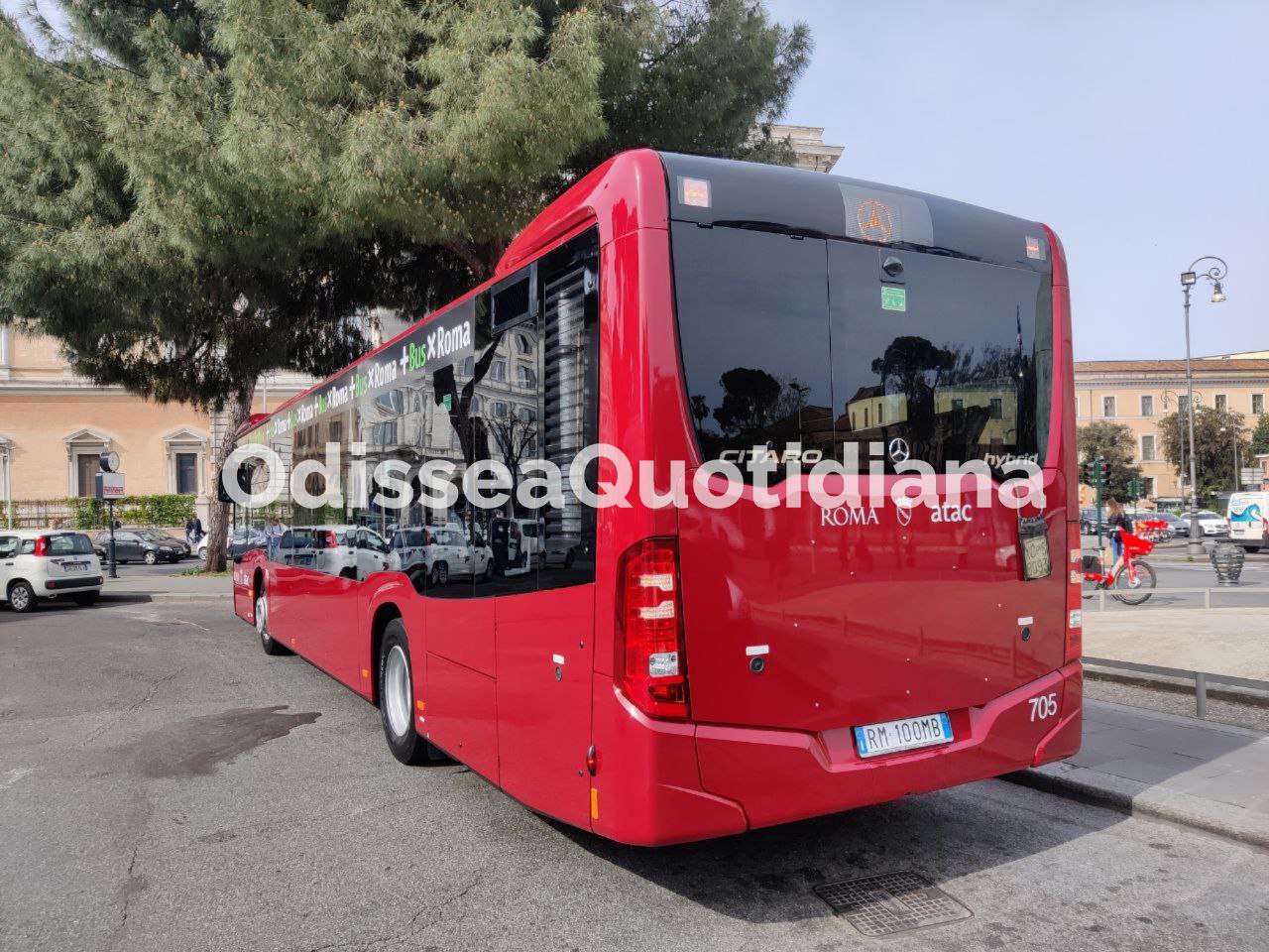 nuovi bus ibridi roma