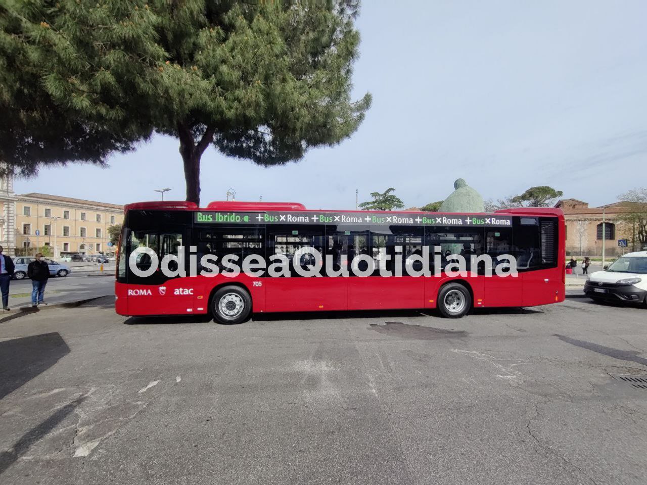 nuovi bus ibridi roma