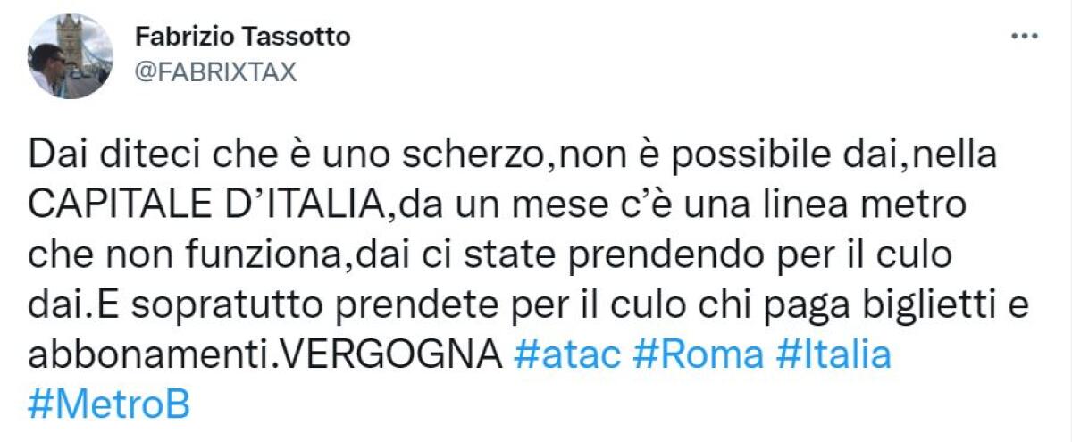 La Metro B è nel caos - 