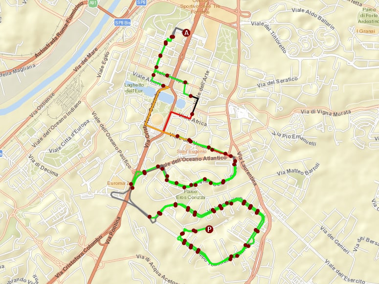 Il percorso della nuova linea 724