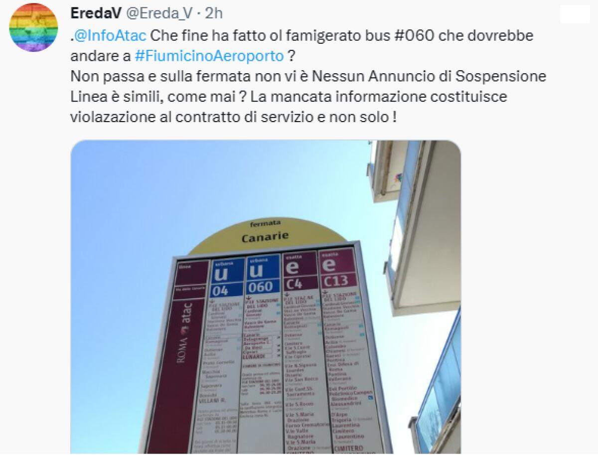 Cosa è successo alla linea 060? - 