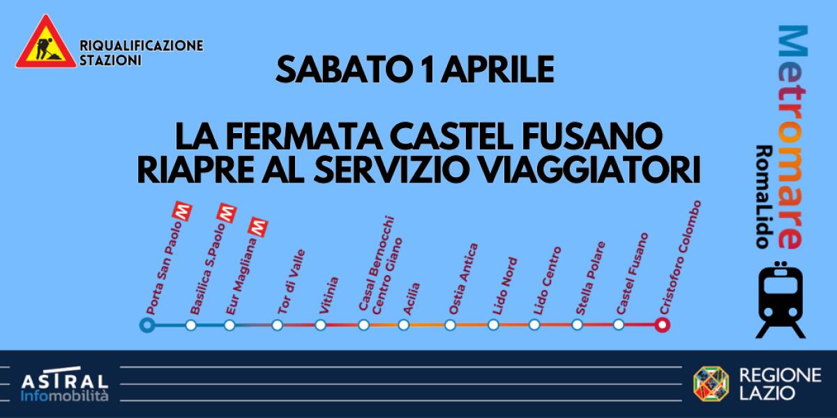 Riapre la stazione Castel Fusano - 