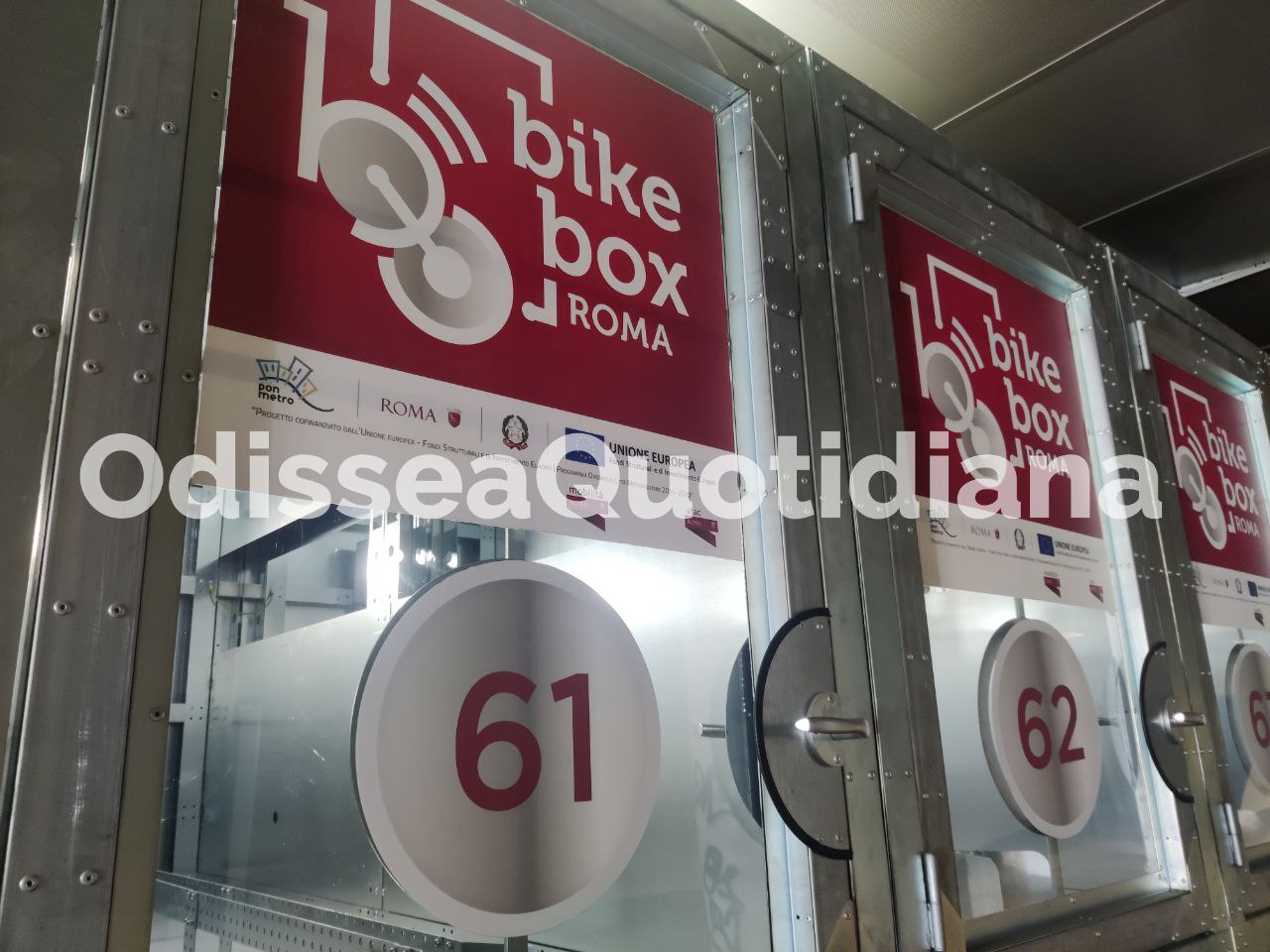 Bike box: inaugurati i parcheggi bici nella metro di Roma