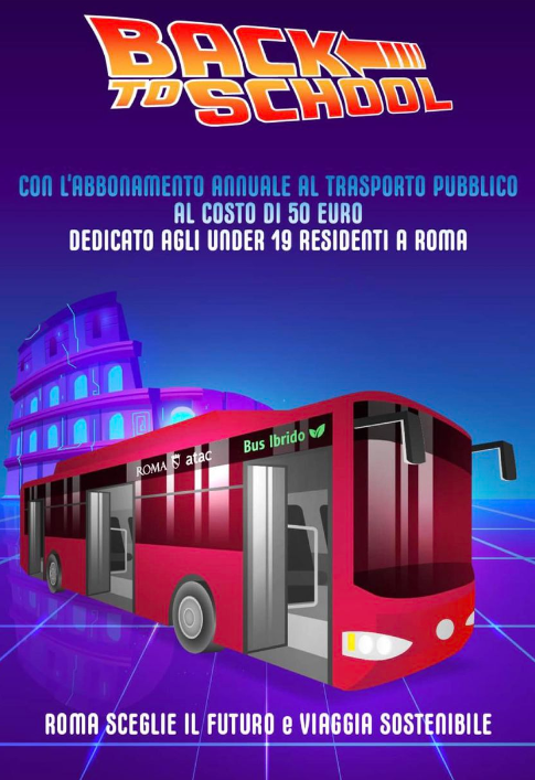 Locandina Back To School - Campagna abbonamenti agevolati studenti under 19