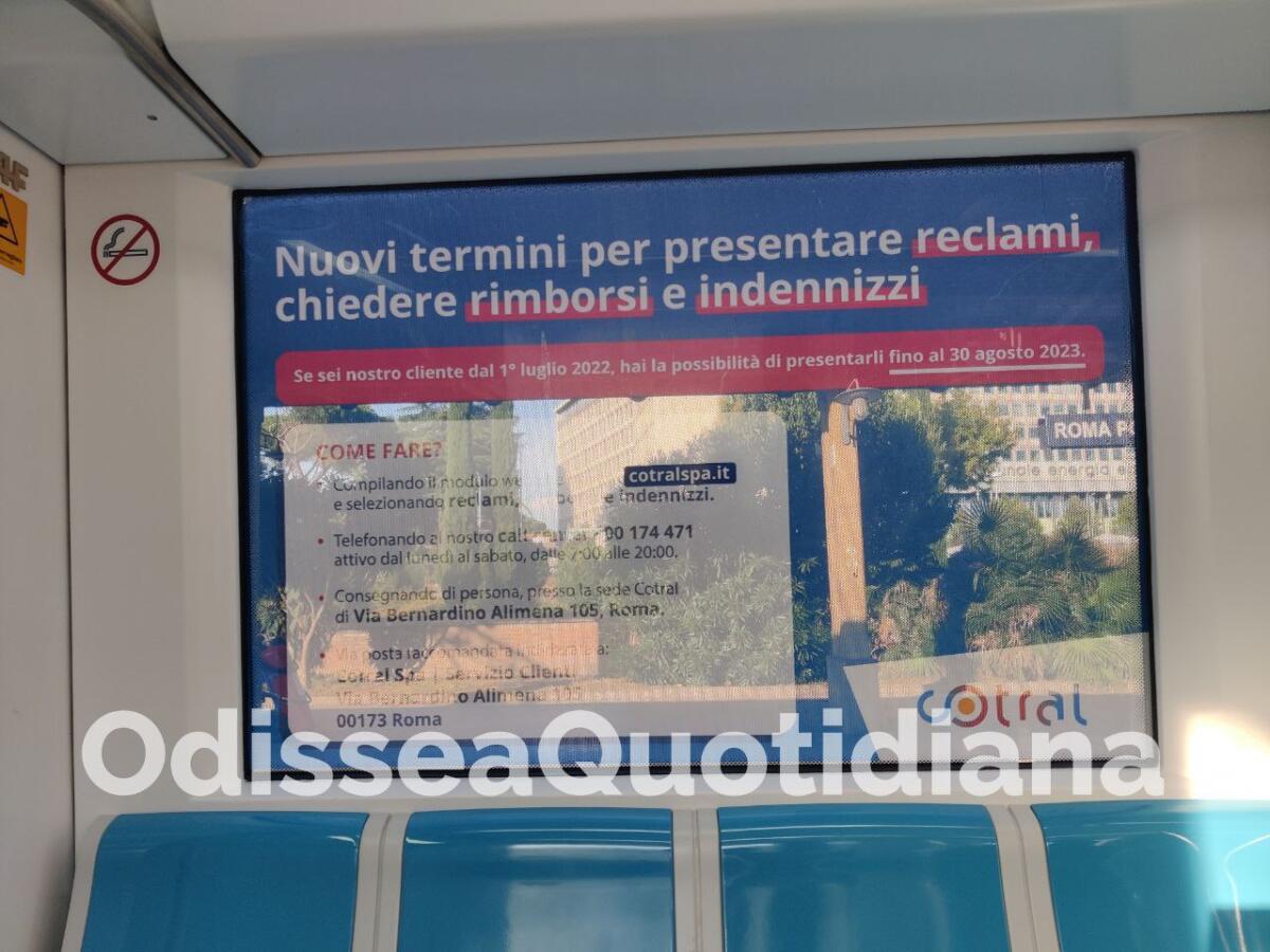 ART: Cotral riapre i termini dei rimborsi per i disservizi ferroviari - 