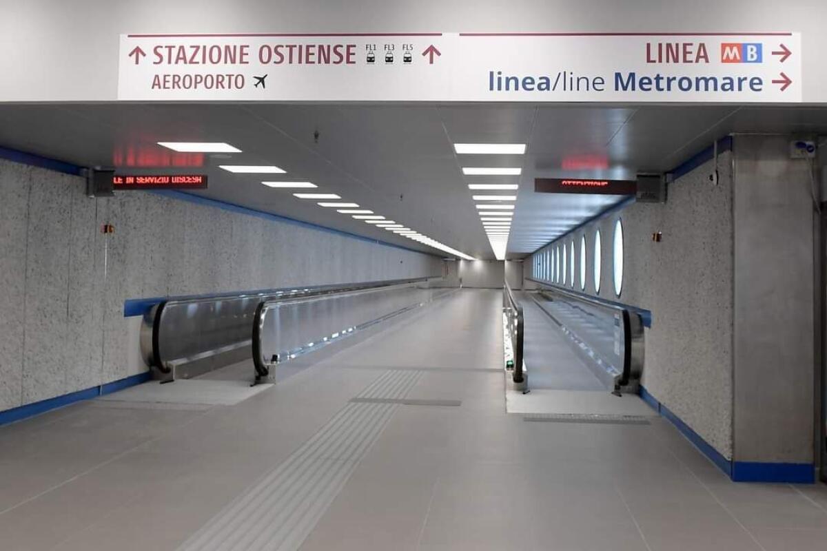 Metro B: riapre il sottopasso di collegamento con la stazione Ostiense - 