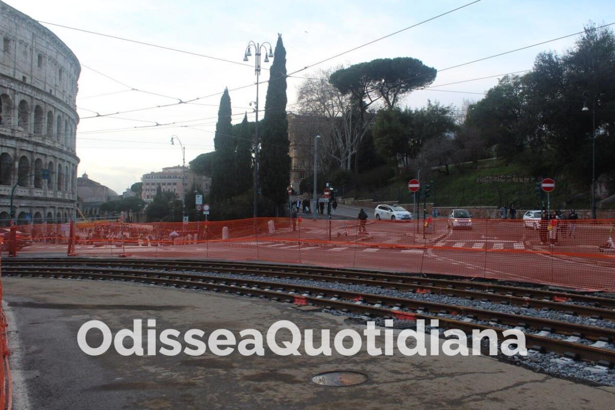 Rete tram: partono i lavori su via Labicana e piazza del Risorgimento - 