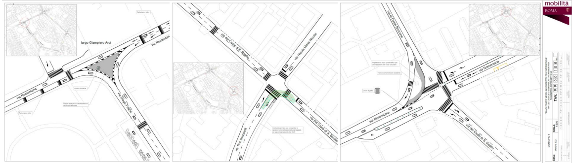 progetto via Nomentana-via del Casale di San Basilio