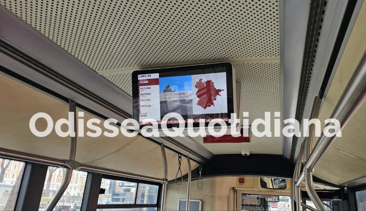 Autobus: Atac attiva l’infomobilità sugli schermi dei bus Citymood e Solaris - 