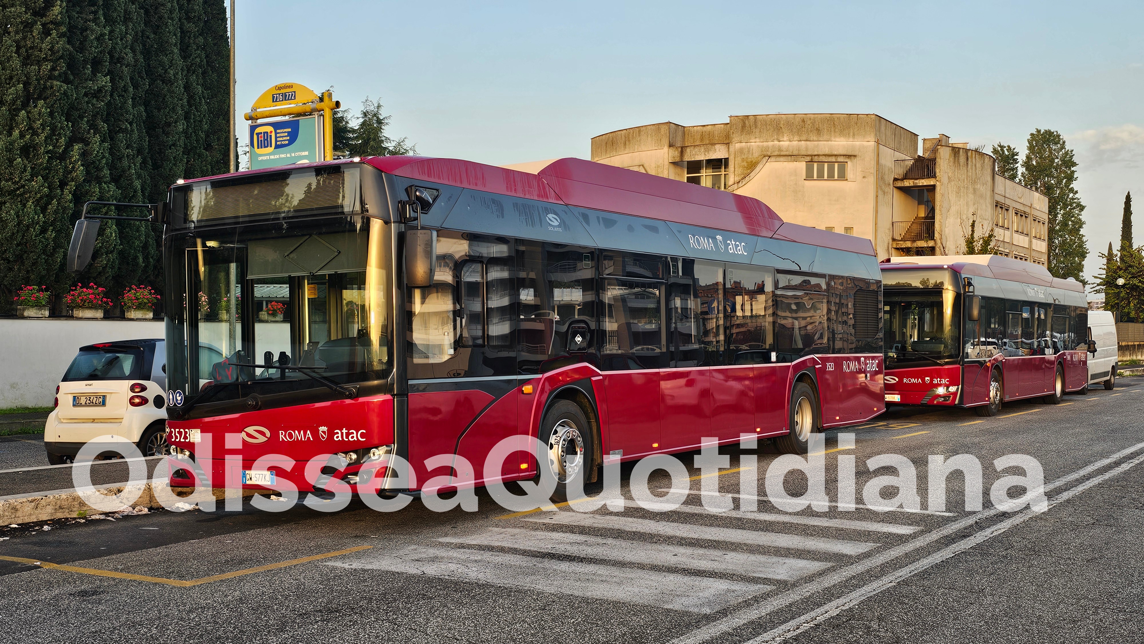 Atac: debuttano i primi autobus Solaris a metano