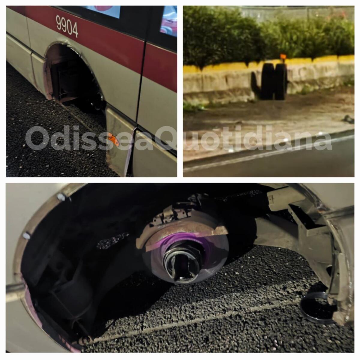 Rete bus periferica: un autobus si perde una ruota sul Grande Raccordo Anulare - 