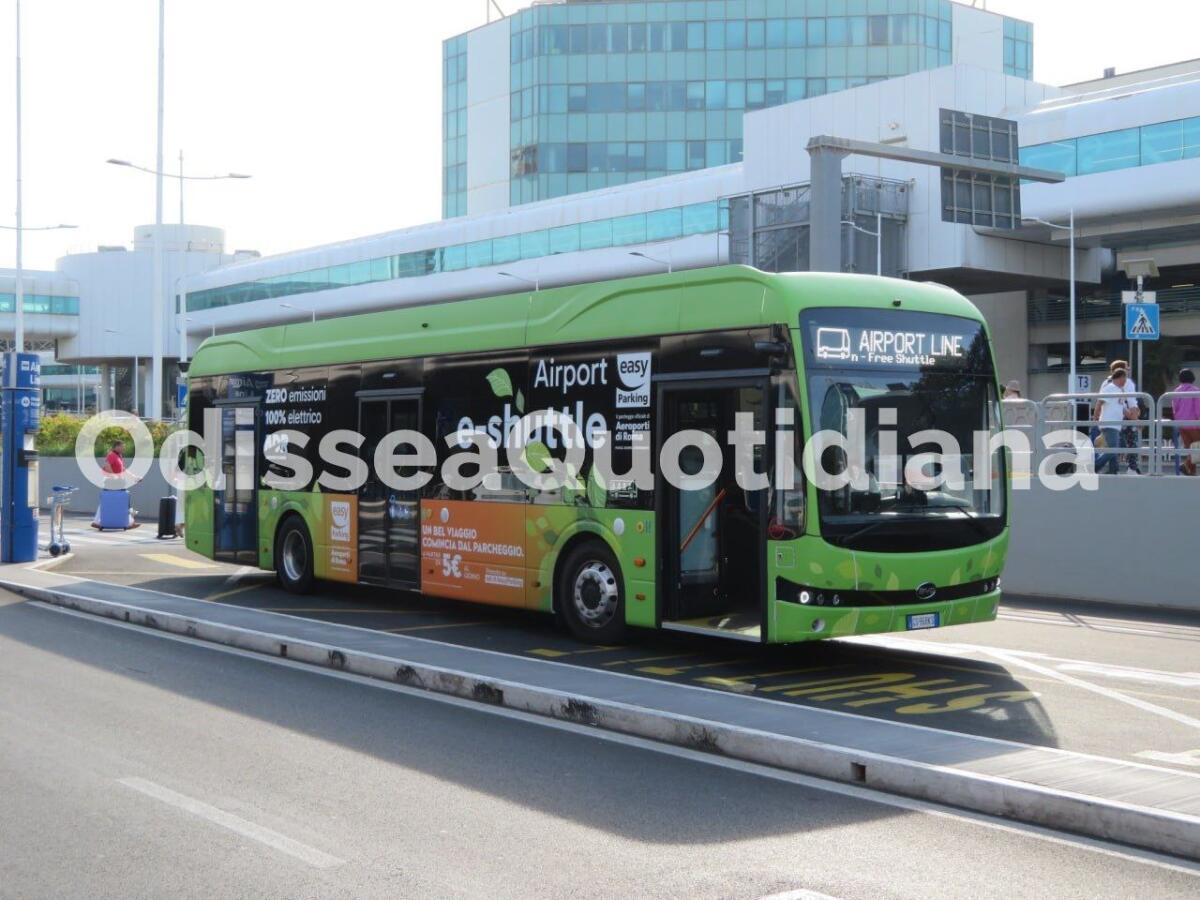 Fiumicino: le navette dell’aeroporto diventano elettriche - 