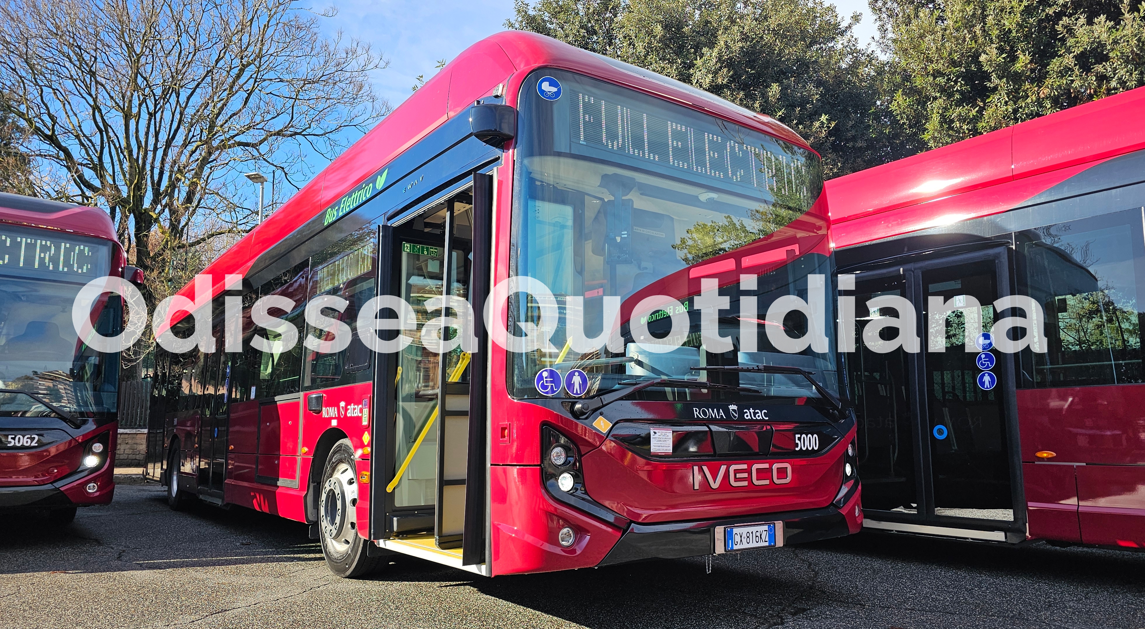 Atac: presentato il primo e-bus, comincia la conversione della flotta