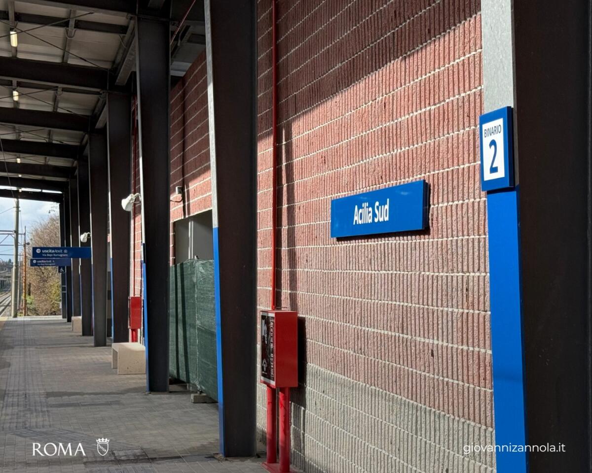 Acilia Sud: la nuova stazione prende forma, apertura entro pochi mesi - 