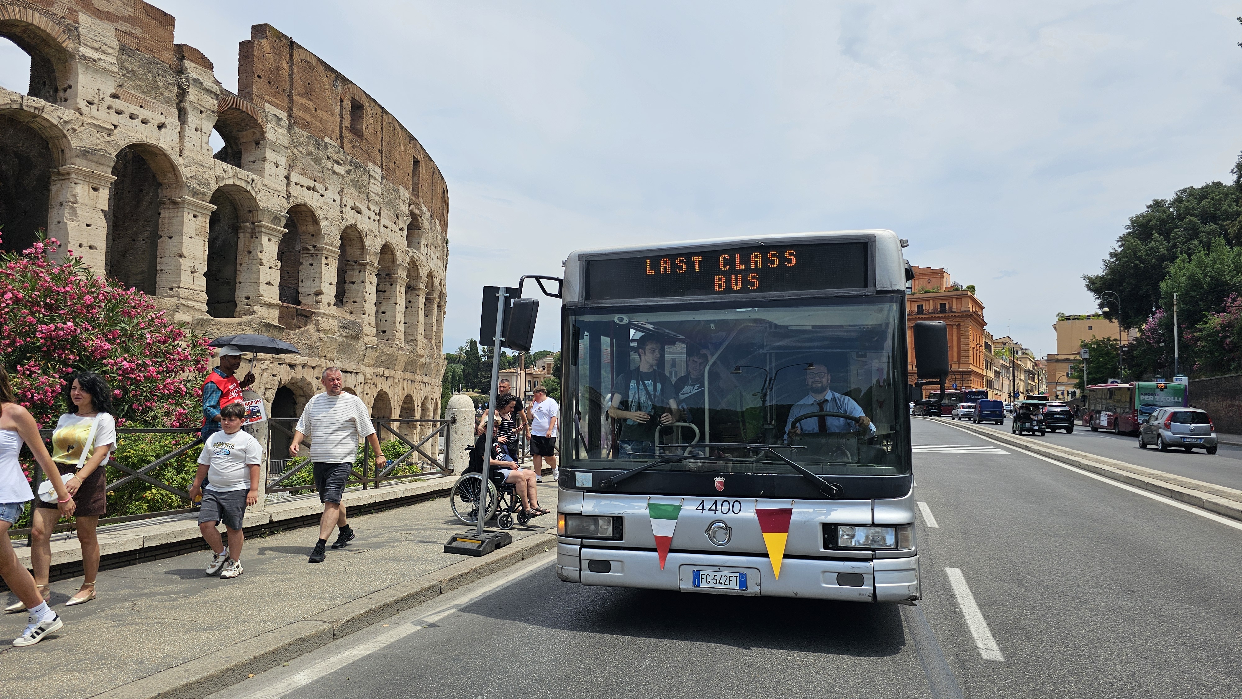 Evento commemorativo autobus a metano Atac