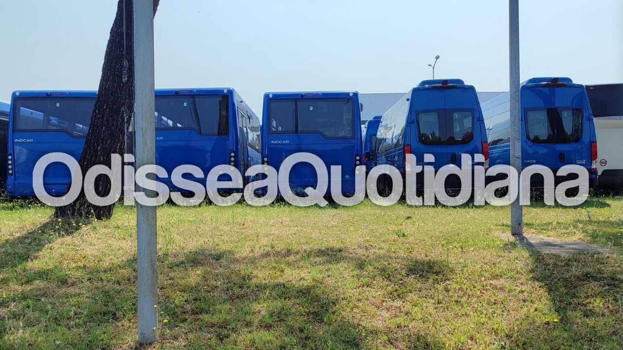 Minibus Cotral con sollevatore sedia a rotelle per passeggeri con mobilità ridotta