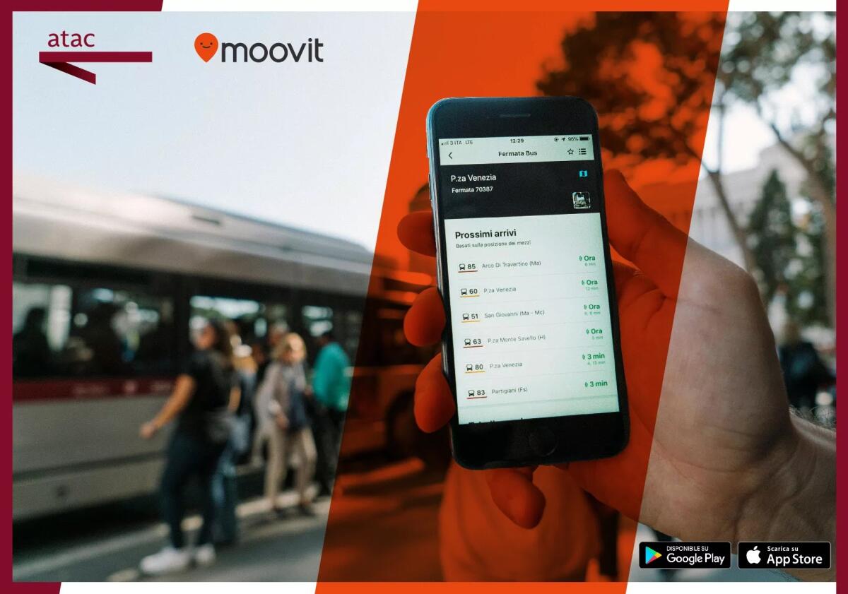 Atac: stipulata la partnership con Moovit - 