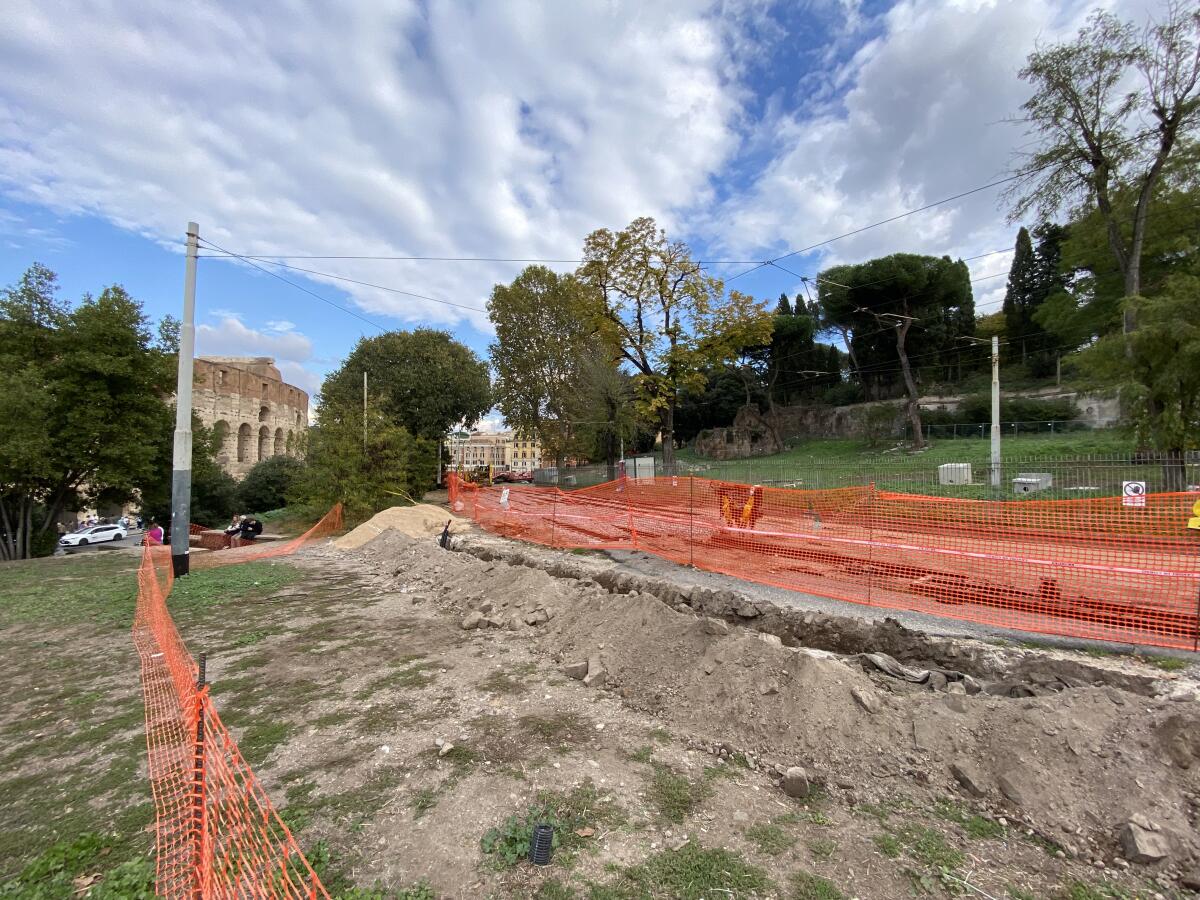 Tram: via ai lavori al Parco del Celio - 