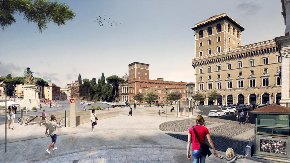 Metro C: Gualtieri apre al concorso d'idee per il rifacimento di piazza Venezia - 