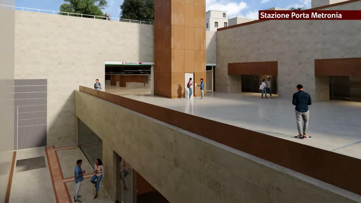 Metro C: come sarà la stazione Porta Metronia? - 
