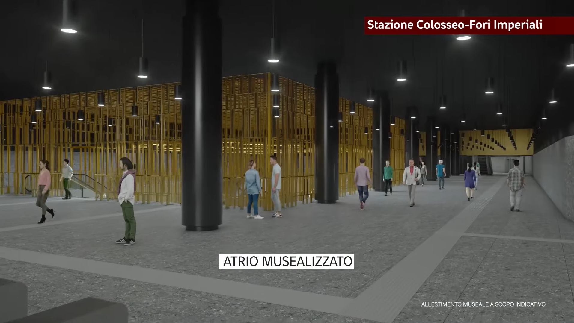 Metro C: come sarà la stazione Colosseo-Fori Imperiali?