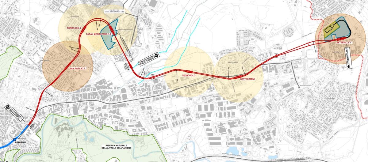 Metro B: la scelta del percorso Rebibbia-Casal Monastero-Setteville - 
