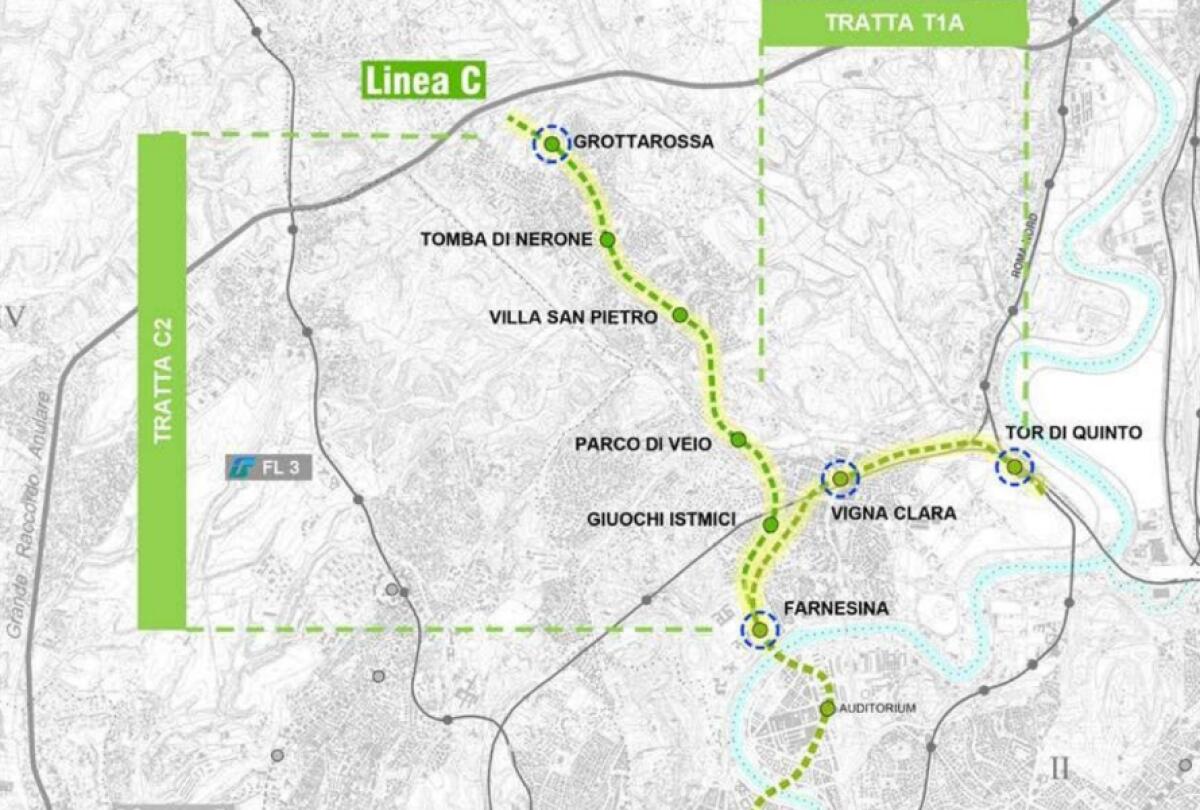 Metro C: risorge la diramazione per Tor di Quinto - 